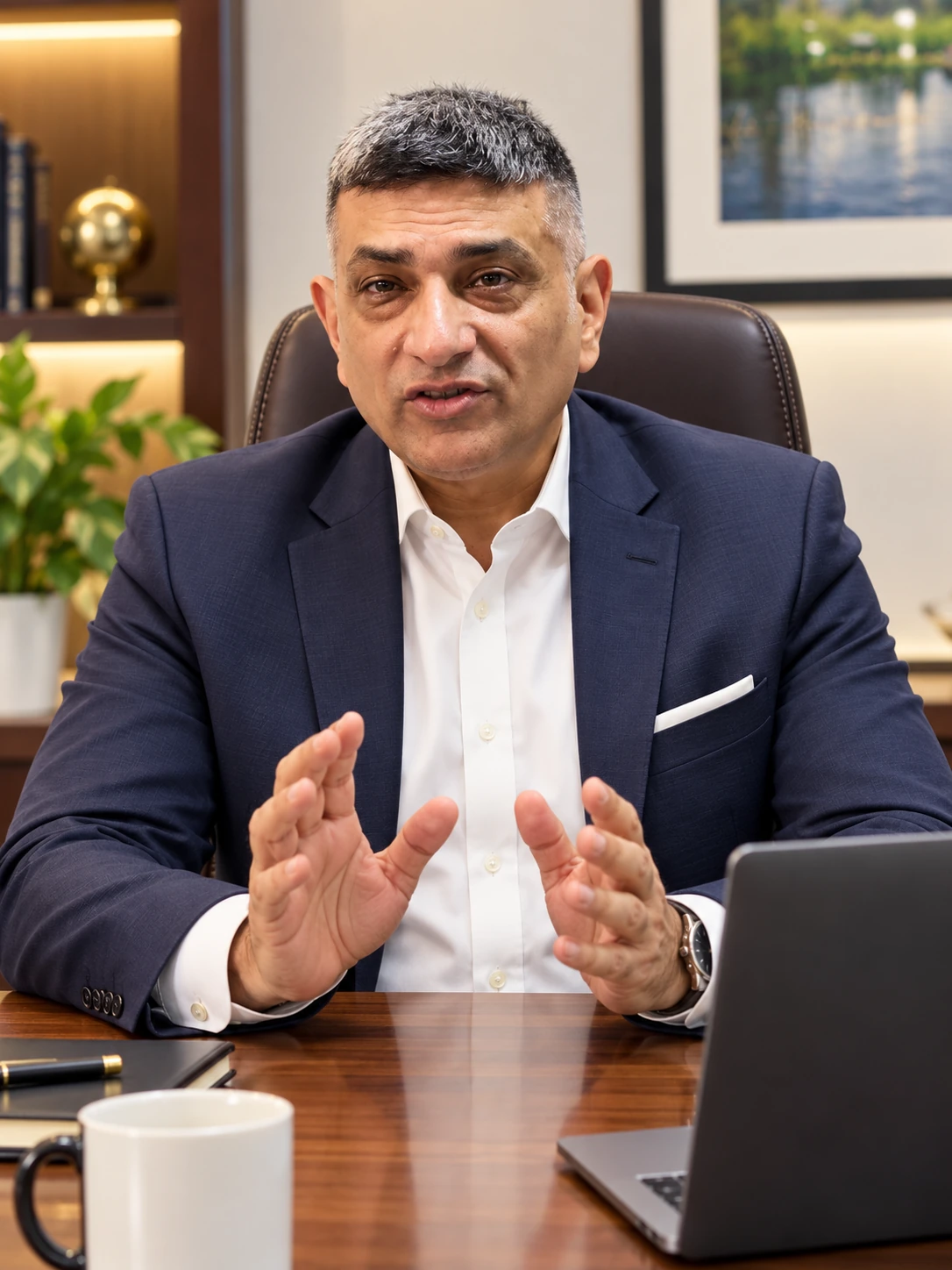 Portrait of Masood Saleem Mirza